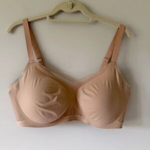 Honeylove Crossover Bra Sand Beige Wire-Free Seamless Support 1X 40C/D